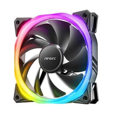 Antec Fusion 120mm ARGB PWM Fan - Hydraulic Bearing, 2000RPM, Black Antec Fusion 120mm ARGB PWM Fan - Hydraulic Bearing, 2000RPM, Black